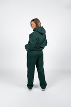 Load image into Gallery viewer, Wide Leg Sweatpants | FOREST GREEN