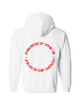 Load image into Gallery viewer, Protect Your Peace Of Mind Hoodie | Cherry Red