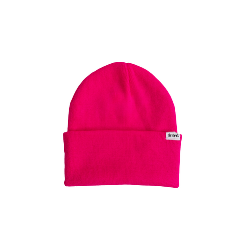 THE PINK HIBISCUS BEANIE - Tinted Apparel