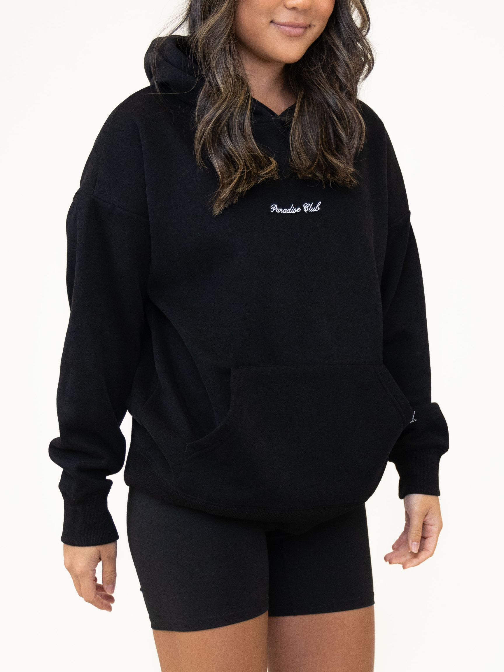 Cozy Fleece Paradise Hoodie | ONYX BLACK