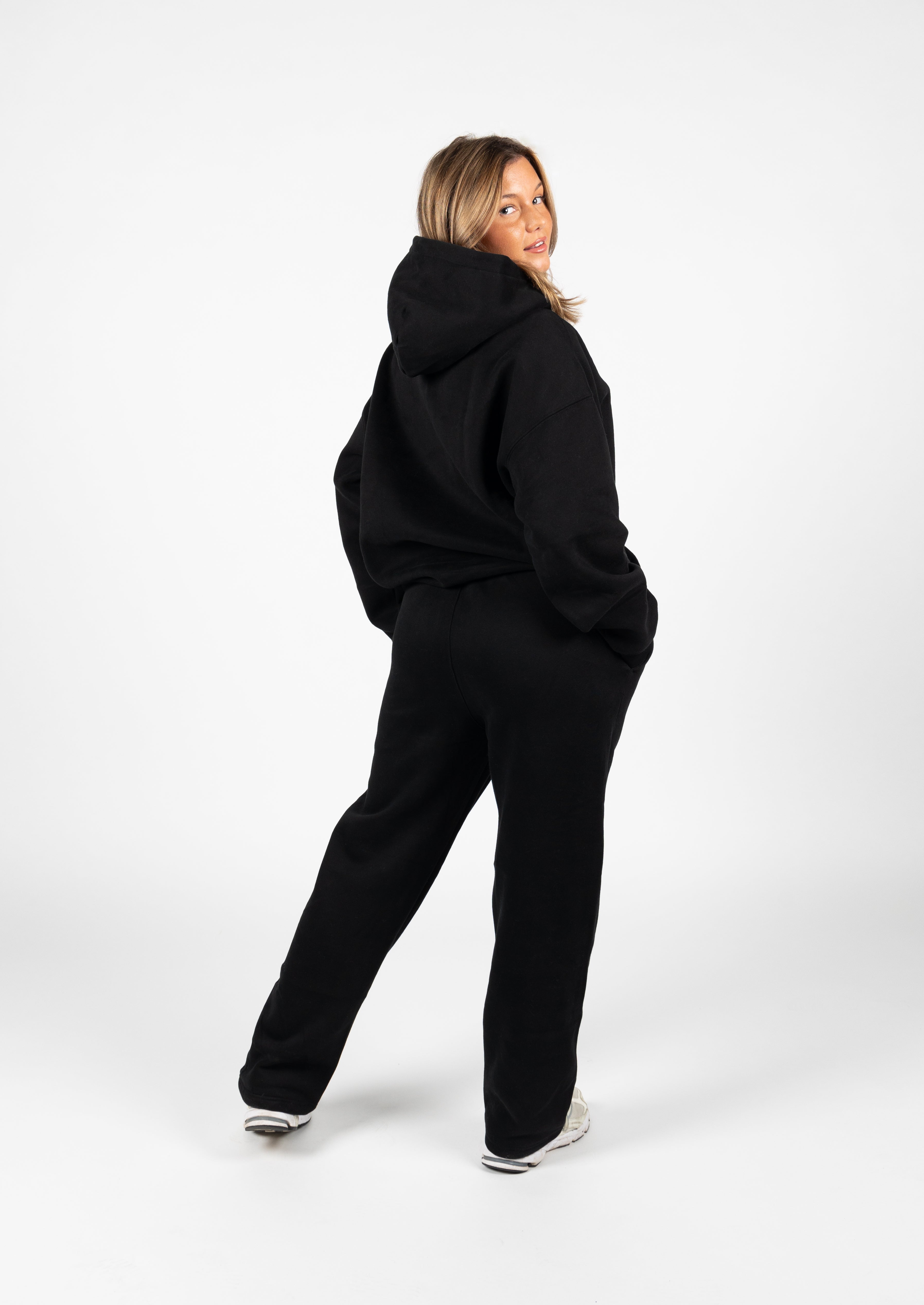 Wide Leg Sweatpants | ONYX BLACK