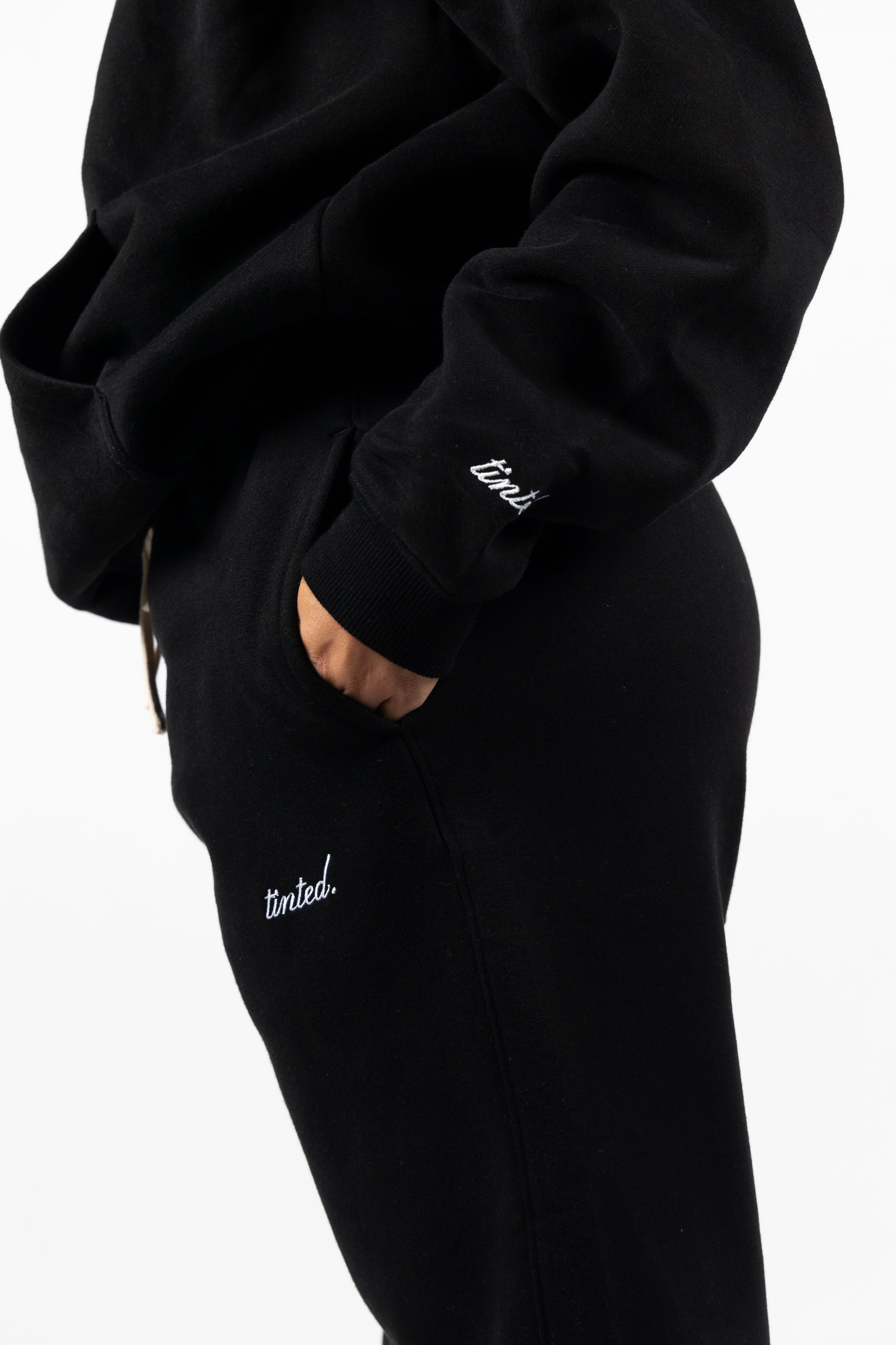 Wide Leg Sweatpants | ONYX BLACK
