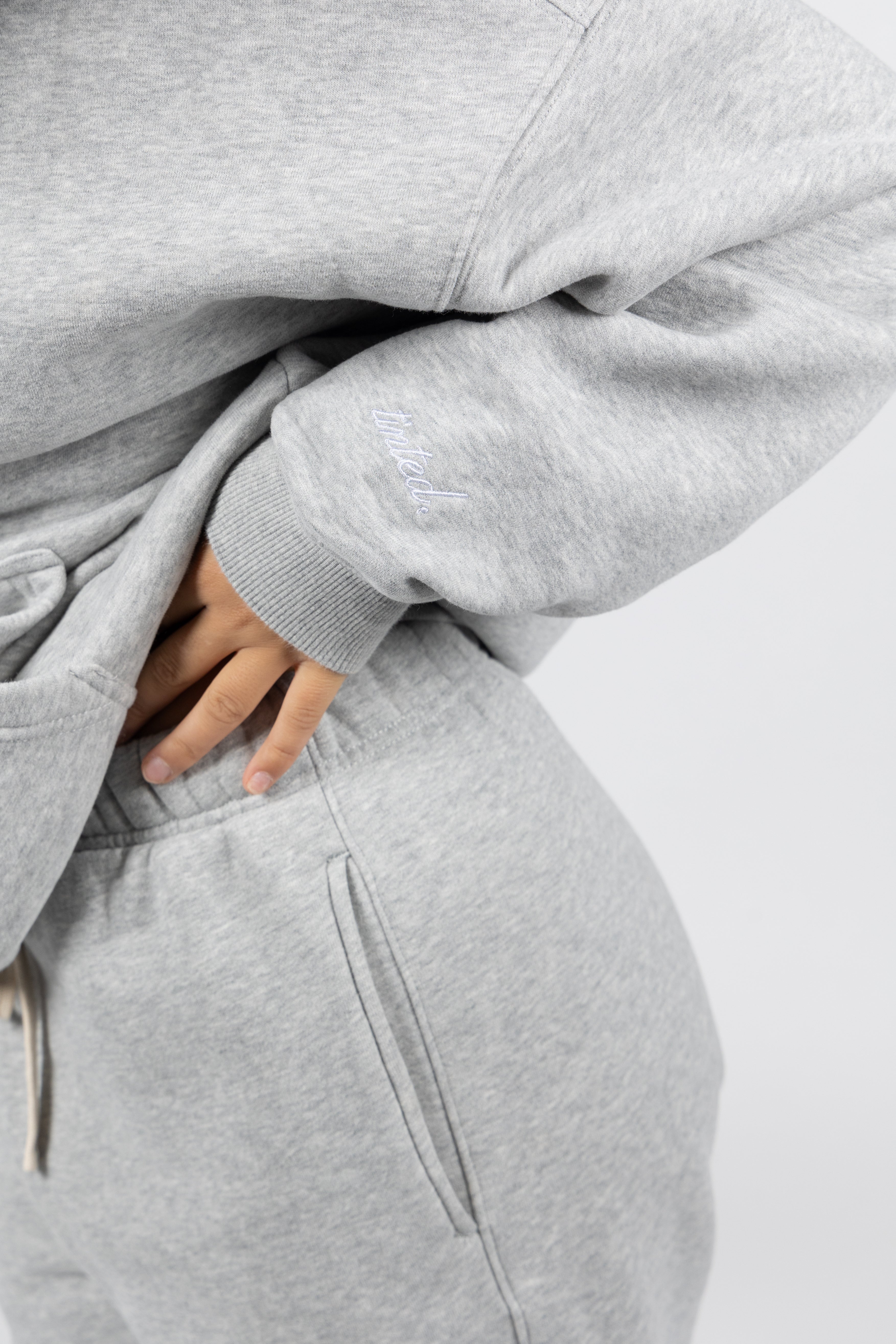 Wide Leg Sweatpants | CLOUD GREY
