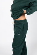 Wide Leg Sweatpants | FOREST GREEN