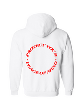 Load image into Gallery viewer, Protect Your Peace Of Mind Hoodie | Cherry Red
