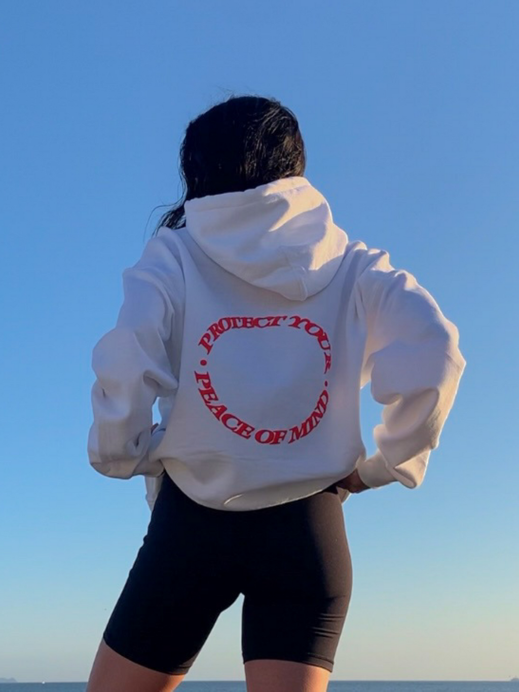 Protect Your Peace Of Mind Hoodie | Cherry Red