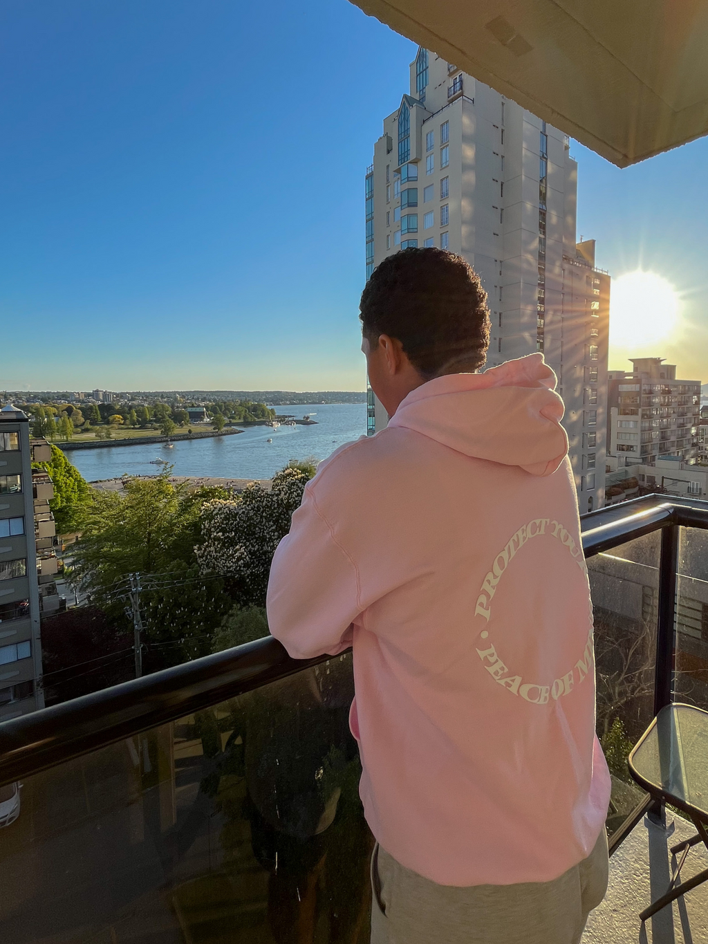 Protect Your Peace Of Mind Hoodie | Baby Pink