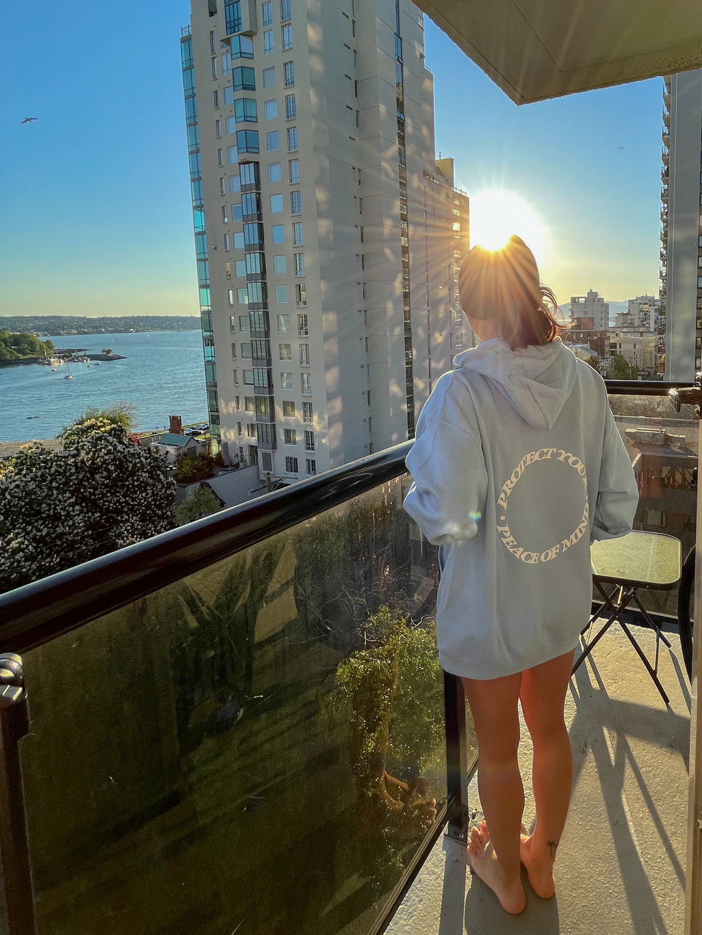 Protect Your Peace Of Mind Hoodie | Baby Blue
