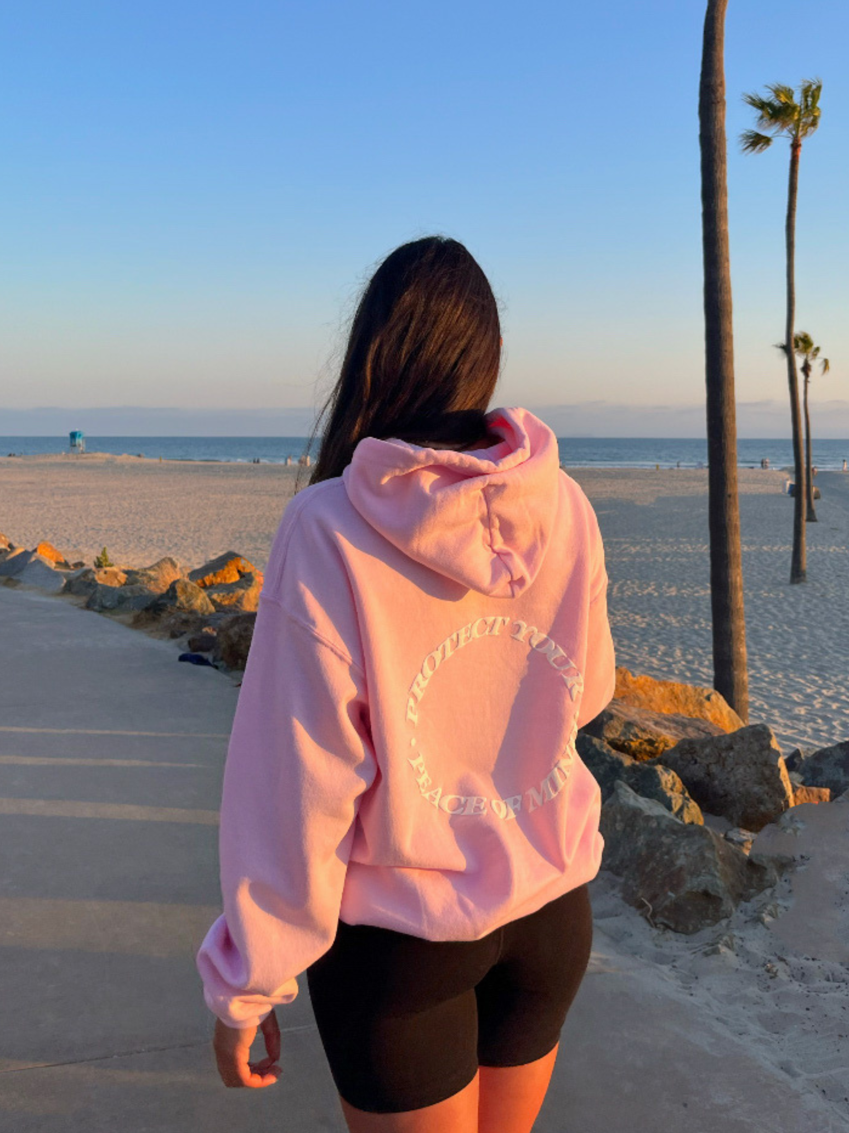 Protect Your Peace Of Mind Hoodie | Baby Pink