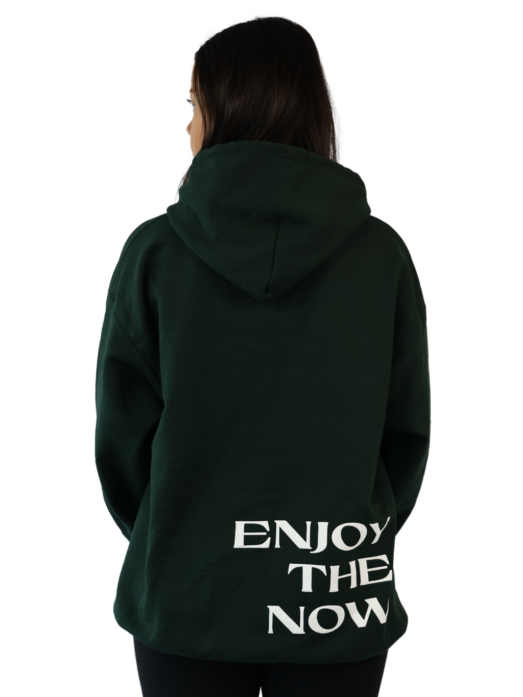 Enjoy The Now Hoodie | Forest Green